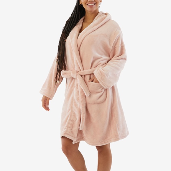 🆕Summer & Rose Cozy Robe in Blush Pink - Standarf Size Ranges from S-L - Picture 3 of 9